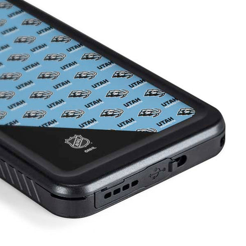 NHL Utah Mammoth Logo Pattern Galaxy S24 Waterproof Case